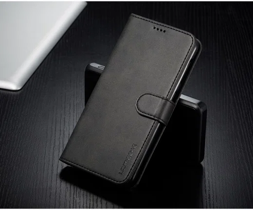 Samsung Galaxy A10 Stijlvol Vintage Portemonnee Bookcase Hoesje Zwart afbeelding 7