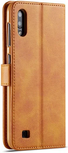 Samsung Galaxy A10 Stijlvol Vintage Portemonnee Bookcase Hoesje Bruin afbeelding 1