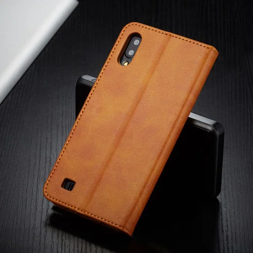 Samsung Galaxy A10 Stijlvol Vintage Portemonnee Bookcase Hoesje Bruin afbeelding 6
