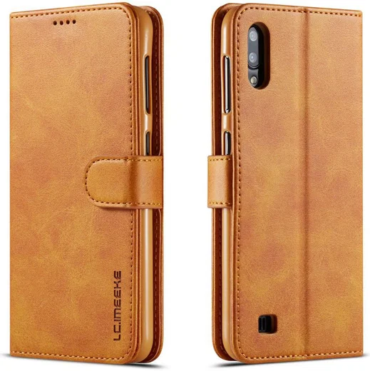 Samsung Galaxy A10 Stijlvol Vintage Portemonnee Bookcase Hoesje Bruin afbeelding 2