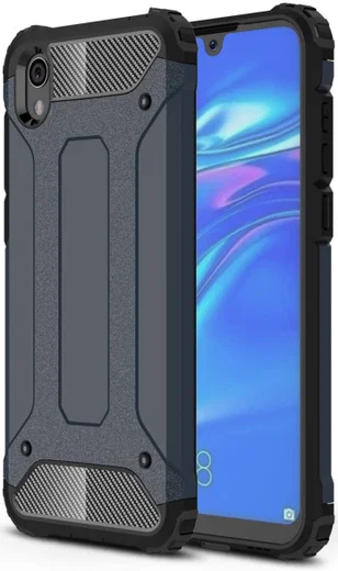 Huawei Y5 (2019) Hybride Hoesje Donker Blauw afbeelding 1