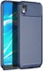 Huawei Y5 (2019) Siliconen Carbon Hoesje Blauw afbeelding 1