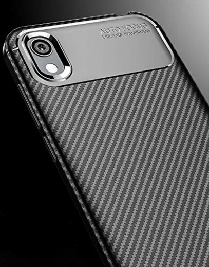 Huawei Y5 (2019) Siliconen Carbon Hoesje Blauw afbeelding 7