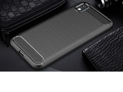 Huawei Y5 (2019) Geborsteld TPU Hoesje Zwart afbeelding 11