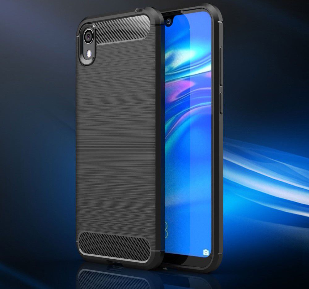 Huawei Y5 (2019) Geborsteld TPU Hoesje Blauw afbeelding 6