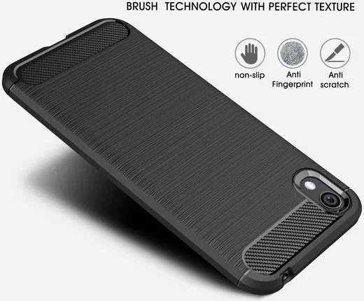 Huawei Y5 (2019) Geborsteld TPU Hoesje Blauw afbeelding 7