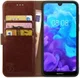 Rosso Element Huawei Y5 (2019) Hoesje Book Cover Bruin afbeelding 1