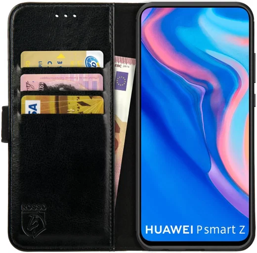 Rosso Element Huawei P Smart Z / Honor 9X Hoesje Book Cover Zwart afbeelding 1