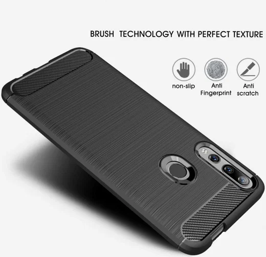 Huawei P Smart Z Geborsteld TPU Hoesje Blauw afbeelding 7