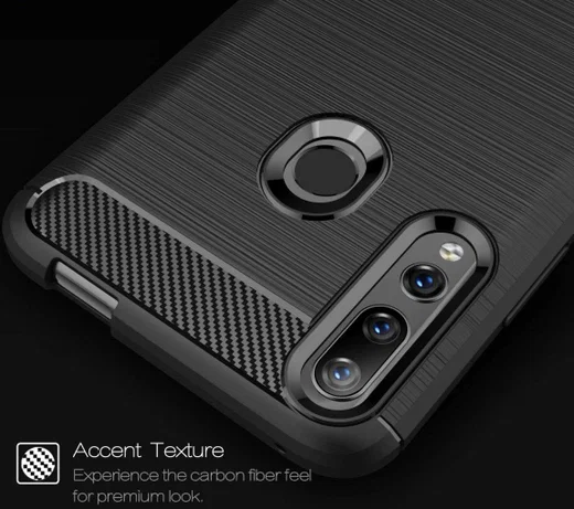 Huawei P Smart Z Geborsteld TPU Hoesje Blauw afbeelding 8