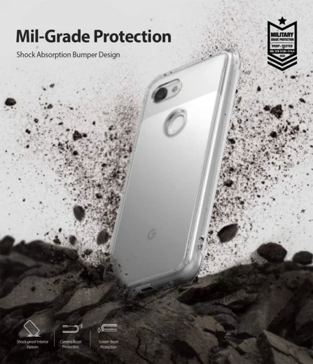 Ringke Fusion Google Pixel 3A Hoesje Transparant afbeelding 2