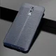 Oppo Reno TPU Hoesje met Leren Textuur Blauw afbeelding 3