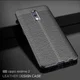 Oppo Reno TPU Hoesje met Leren Textuur Blauw afbeelding 5
