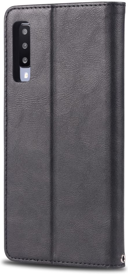 AZNS Samsung Galaxy A70 Portemonnee Stand Hoesje Zwart afbeelding 3