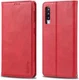 AZNS Samsung Galaxy A70 Portemonnee Stand Hoesje Rood afbeelding 4