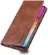 AZNS Samsung Galaxy A70 Portemonnee Stand Hoesje Coffee afbeelding 1