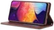 AZNS Samsung Galaxy A70 Portemonnee Stand Hoesje Coffee afbeelding 3