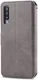 AZNS Samsung Galaxy A70 Wallet Stand Hoesje Grijs afbeelding 4