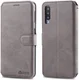 AZNS Samsung Galaxy A70 Wallet Stand Hoesje Grijs afbeelding 2