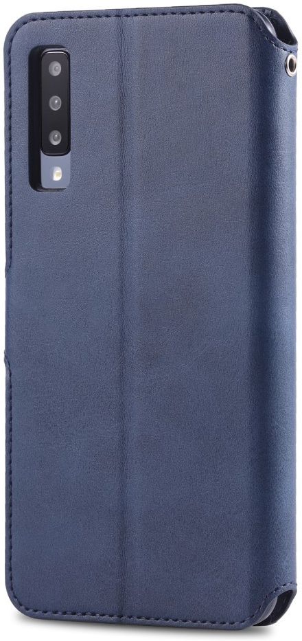 AZNS Samsung Galaxy A70 Wallet Stand Hoesje Blauw afbeelding 3