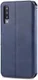 AZNS Samsung Galaxy A70 Wallet Stand Hoesje Blauw afbeelding 3