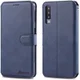 AZNS Samsung Galaxy A70 Wallet Stand Hoesje Blauw afbeelding 4