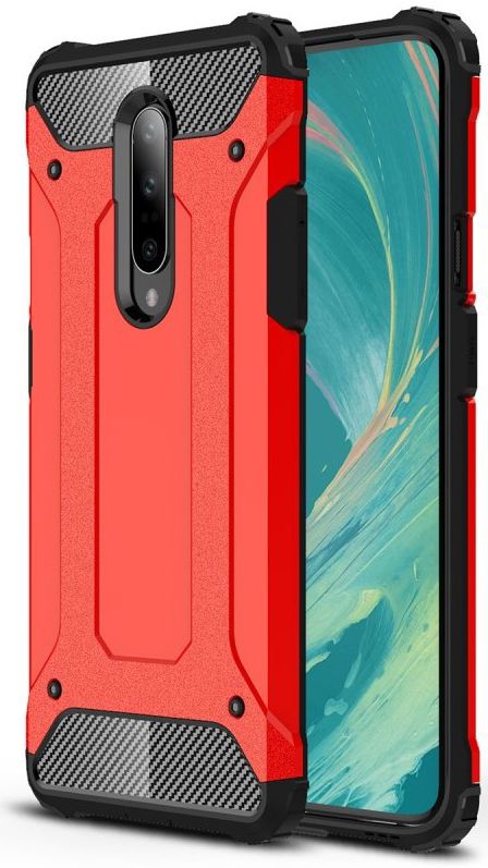 OnePlus 7 Pro Hybride Hoesje Rood afbeelding 1