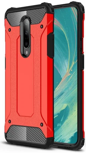 OnePlus 7 Pro Hybride Hoesje Rood afbeelding 1