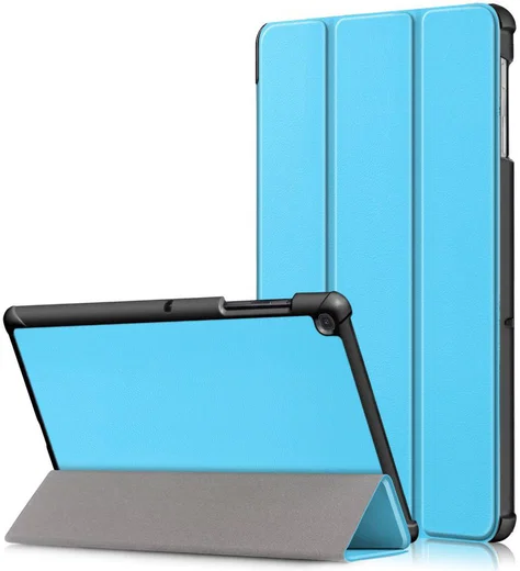 Samsung Galaxy Tab S5e Hoes Tri-Fold Blauw afbeelding 1