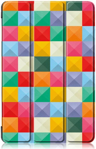 Samsung Galaxy Tab S5e Tri-Fold Hoes met Triangles Print afbeelding 6