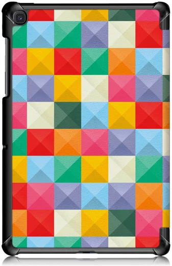 Samsung Galaxy Tab S5e Tri-Fold Hoes met Triangles Print afbeelding 7