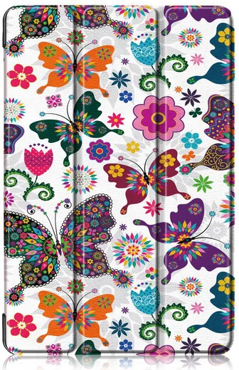 Samsung Galaxy Tab S5e Tri-Fold Hoes met Butterfly Print afbeelding 6