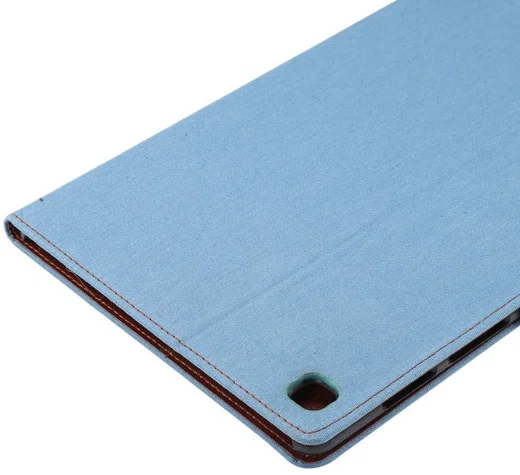 Samsung Galaxy Tab S5e Jeans Portemonnee Hoes afbeelding 5