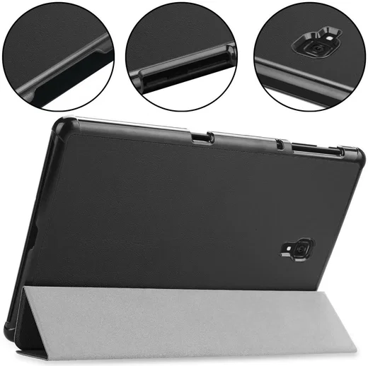 Samsung Galaxy Tab A 10.5 (2018) Hoes Tri-Fold Zwart afbeelding 2