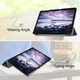 Samsung Galaxy Tab A 10.5 (2018) Tri-Fold Hoes Donker Blauw afbeelding 7