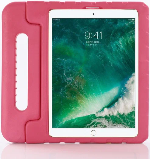 Apple iPad Pro 11 (2018) Kinder Tablethoes met Handvat Roze afbeelding 1