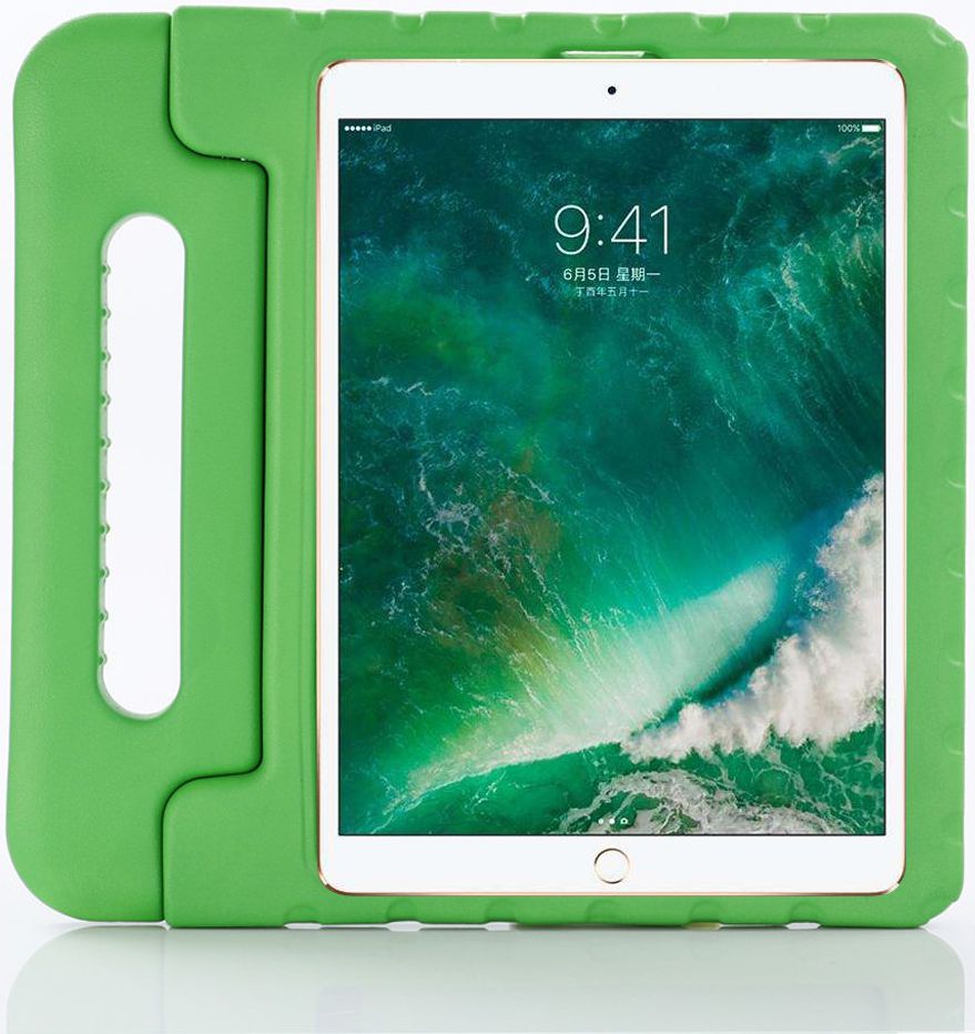 Apple iPad Pro 12.9 2018 / 2020 Kinder Tablethoes met Handvat Groen afbeelding 1