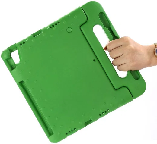 Apple iPad Pro 12.9 2018 / 2020 Kinder Tablethoes met Handvat Groen afbeelding 2