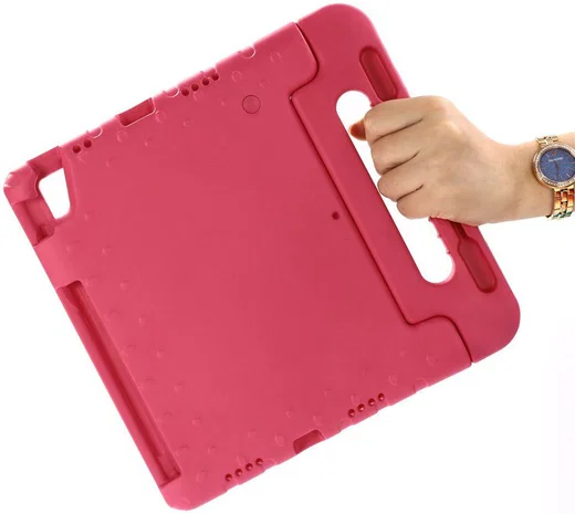 Apple iPad Pro 12.9 (2018) Kinder Tablethoes met Handvat Roze afbeelding 3