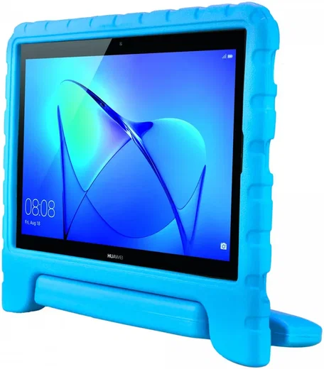 Huawei MediaPad T3 (10) Kinder Tablethoes met Handvat Blauw afbeelding 3