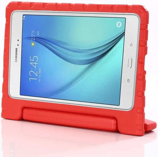 Samsung Galaxy Tab A 10.5 (2018) Kinder Tablethoes met Handvat Rood afbeelding 3