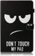Samsung Galaxy Tab A 10.5 (2018) Portemonnee Print Hoes Don't Touch afbeelding 1