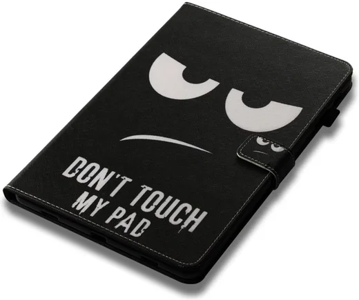 Samsung Galaxy Tab A 10.5 (2018) Portemonnee Print Hoes Don't Touch afbeelding 5