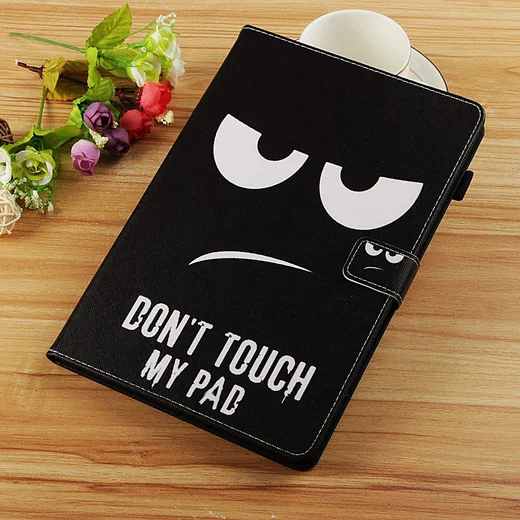 Samsung Galaxy Tab A 10.5 (2018) Portemonnee Print Hoes Don't Touch afbeelding 9