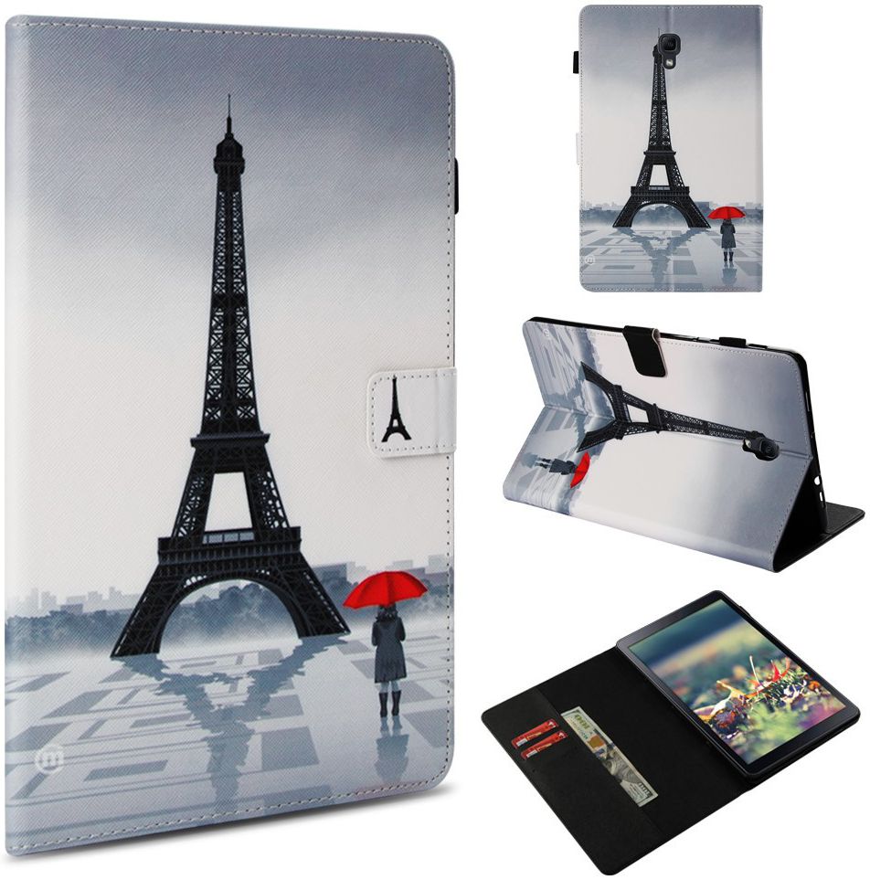 Samsung Galaxy Tab A 10.5 (2018) Portemonnee Print Hoes Eiffeltoren afbeelding 8