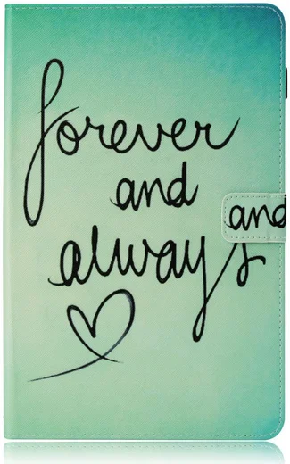Samsung Galaxy Tab A 10.5 (2018) Portemonnee Print Hoes Quote afbeelding 1