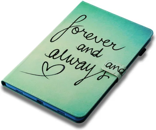 Samsung Galaxy Tab A 10.5 (2018) Portemonnee Print Hoes Quote afbeelding 5