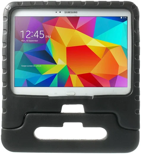 Samsung Galaxy Tab 4 10.1 Kinder Tablethoes met Handvat Zwart afbeelding 1