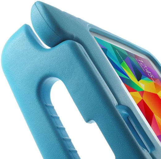 Samsung Galaxy Tab 4 10.1 Kinder Tablethoes met Handvat Blauw afbeelding 9