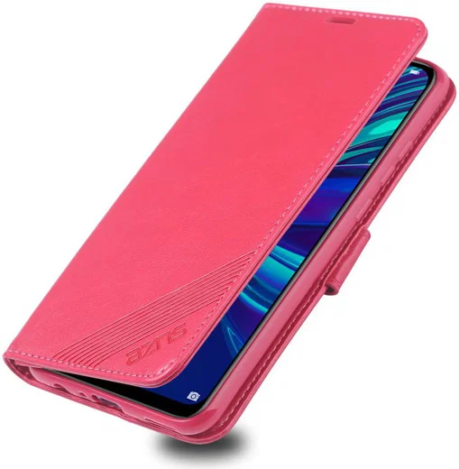 AZNS Huawei P Smart (2019) Portemonnee Stand Hoesje Rood afbeelding 1